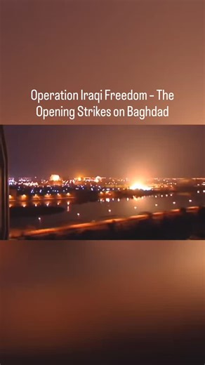 the night of March 19–20, 2003, the skies over Baghdad lit up as the United States launched the opening phase of Operation Iraqi Freedom. The campaign began with precision strikes targeting Iraqi leadership compounds and key command-and-control infrastructure. Stealth aircraft like the F-117 Nighthawk were reportedly used in the early hours, alongside cruise missiles launched from U.S. naval forces in the Persian Gulf. Within days, the operation expanded into what became known as “Shock and Awe”