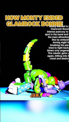 How monty ended glamrock bonnie #fnaf #fivenightsatfreddys #sfm #animation #shortvideo