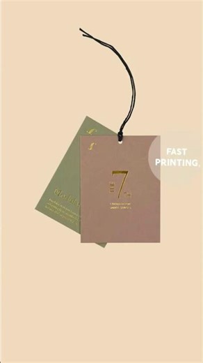 Custom Gold Foil Hang Tags for Premium Branding