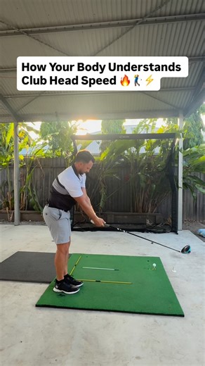 How Your Body Understands Club Head Speed 🔥🏌️‍♂️⚡️ 1️⃣ Feel the Ground First 🌍👣 Your body senses pressure, force, and balance before it ever thinks about swinging the club. 2️⃣ Load → Press → Push 🔄💥 This sequence tells your legs and hips to create real power instead of relying only on your arms. 3️⃣ Transfer the Force Into Rotation 🔁🔥 Ground force → hip speed → torso speed → arm speed → club-head speed. 4️⃣ Apply It to the Swing 🏌️‍♂️💣 When the same pressure pattern shows up in your s