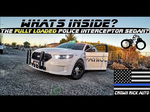 Whats Inside The Fully Loaded Police Interceptor Taurus Patrol Car?