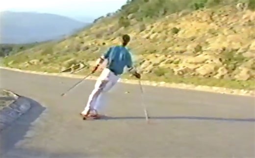 This Vintage Ski Simulator Turned The Roads Into Ski Slopes