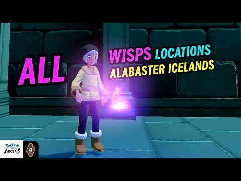 ALL 20 Purple Flames (wisps) Locations in Alabaster Icelands | Pokémon Legends Arceus