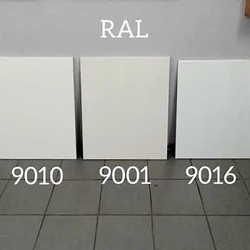 RAL 9010, RAL 9001, RAL 9016
