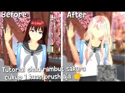 tutorial shad rambut sakura cocok untuk pemula #sakuraschoolsimulator #shadingsakura #shading