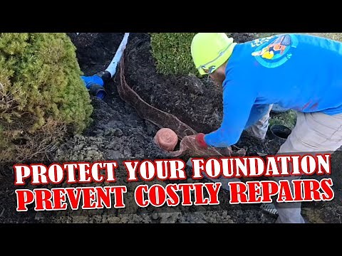 How to Run Underground Buried Gutter Drains in Landscape