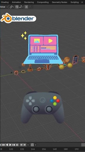 Blender Tips 15: Export for Animations and Games #shorts #howto #blender #tutorial #kingsam