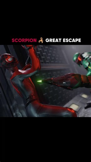 MILES ATTACKED BY SCORPION 🦂 #shorts #spiderman2 #gaming #short #marvel