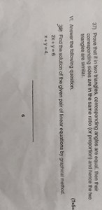 VI. Answer the following question.38) Find the solution of th... | Filo