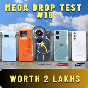 87K views · 1.1K reactions | Checkout the Ultimate mega drop test worth 2 lakhs rupees. Find out which is more durable smartphone. Featuring phones iQOO Neo 7 Pro, Nothing Phone 2, Samsung Galaxy S21 FE, Google Pixel 7a and OnePlus Nord 3. #iqoo #oneplus #samsung #nothing #google #durability #smartphone #phone #unboxing #review #tech #technews #viral #pm #manipu #udupi #trending #sale #5g #gadget #gadgets | Gupta Information Systems | Facebook