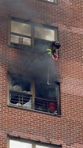 FDNY Highrise Fire - Woman Rescued