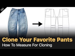 Clone Pant Patterns from a Sample: Measuring & Drafting Guide [Pattern Making Tutorial]