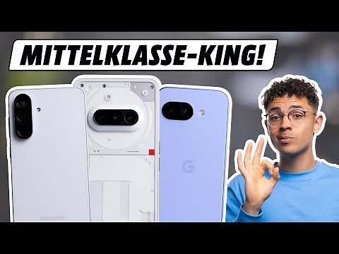 Beste Smartphones bis 500 Euro: Pixel 9a, Galaxy A56 & Nothing Phone 3a im Vergleich