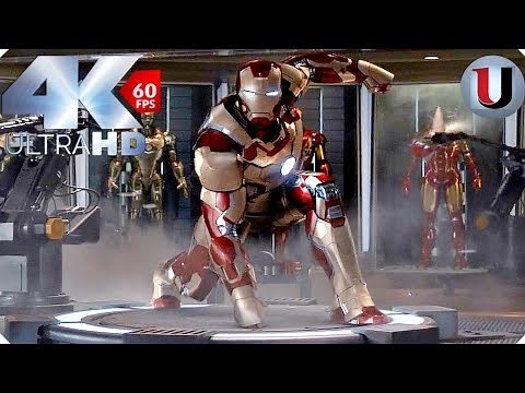 Iron Man Mark 42 Suit Up - Iron Man 3 - MOVIE CLIP (4K HD)