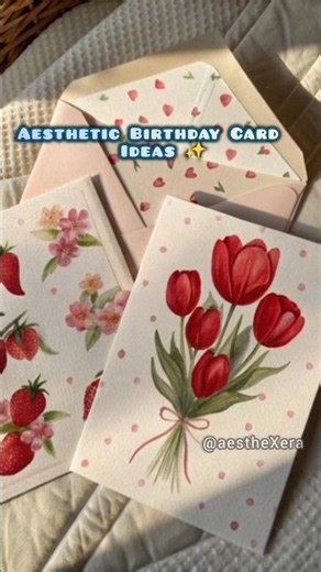 Aesthetic Birthday Card Ideas🎂🎀 #shorts #aesthetic #art #birthday #cards #inspo #subscribe #fypシ