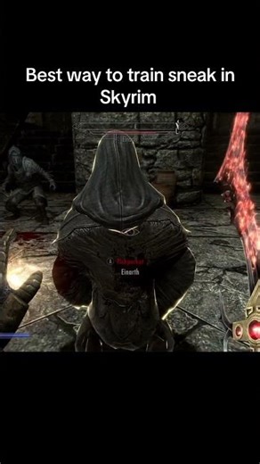 Best way to train sneak in Skyrim #skyrim #elderscrolls #skyrimspecialedition