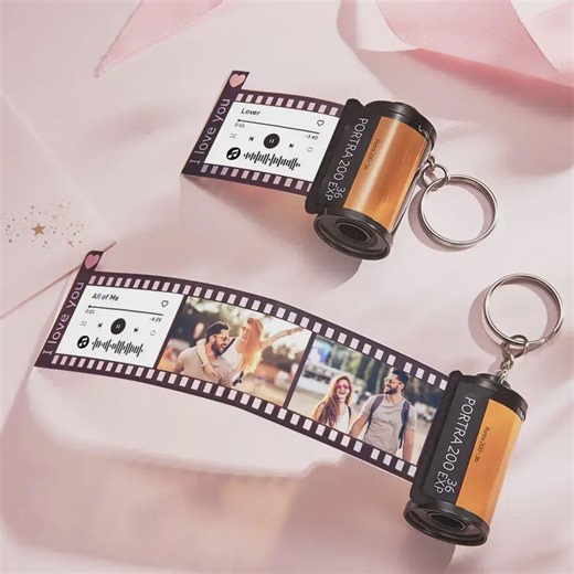Personalized Photo Film Roll Keychain: Custom Camera Keyring, Memory Keepsake - Etsy