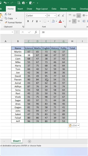 Create Student Marksheet in Excel 👍 #exceltips #exceltricks #exceltutorial #Excel | computernotion