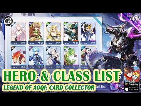 Legend of Aoqi: Card Collector All Hero Class & Tier List - Mobile Game (Android)