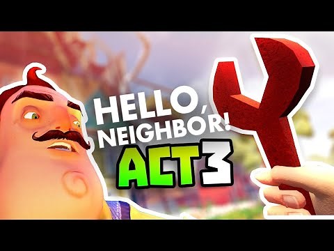 How to get the red wrench in Hello Neighbor act 3
