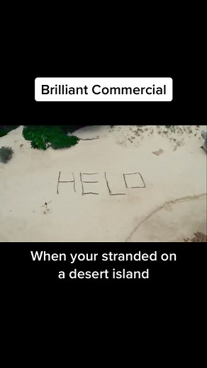 Brilliant Commercial - Desert Island Help Meme