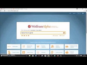 Exponential Equations using Wolfram alpha