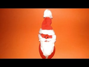 Make Awesome Santa with waste Socks Very easy at home