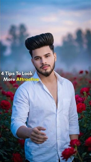 4 Grooming & Style Tips to Look More Handsome ✨ #shorts #love #handsome #fashion