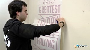 Cómo instalar un vinilo en la pared