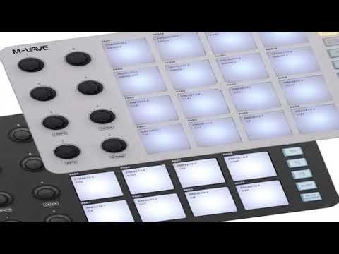 M-VAVE SMC-PAD Wireless MIDI Controller Suitable Percussion Keyboard USB-C Interface Portable