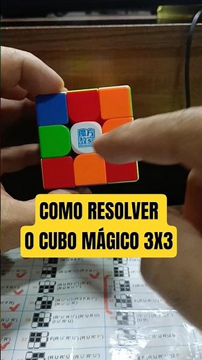 Como Resolver Cubo Mágico - Etapa 1 - Cruz Branca