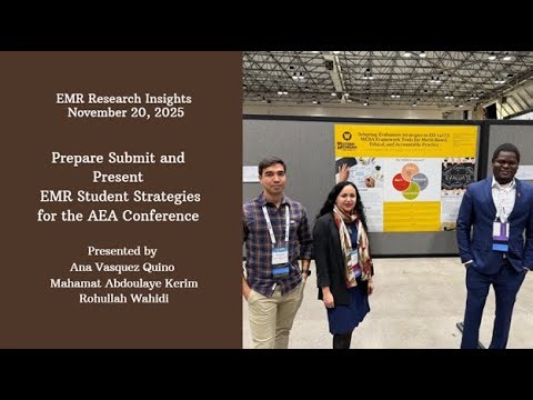 How to Prepare and Present at the AEA Conference: Tips for Emerging Evaluators