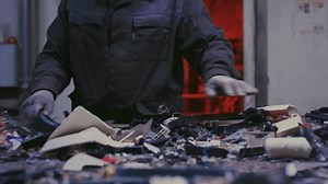 Man Sorts Metal Rubbish Male Sorts Stock Footage Video (100% Royalty-free) 3513584877 | Shutterstock