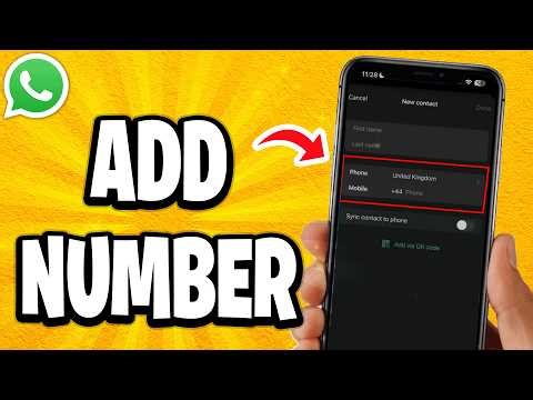 How To Add Number In Whatsapp