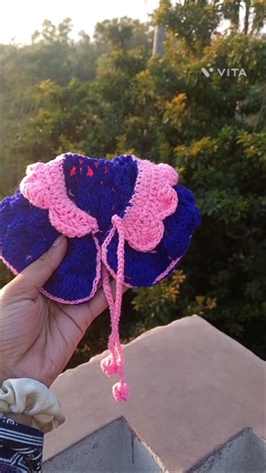 crochet dog collar #crochet #handmade #crocheting #dogcollar #ytshorts #music #foryou