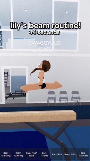 Lily's Beam Routine at Starlight Gymnastics