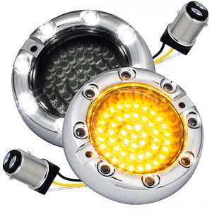 Eagle Lights 3 1/4” Infinity Beam Front LED Turn Signals with Running