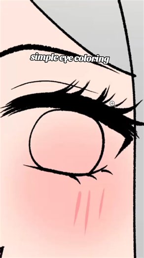 Simple anime style eye coloring tutorial 💕 #illustration #commission #art #artist #tutorial #coloring