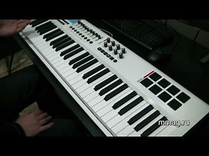 mmag.ru: M-Audio Axiom Pro 61 MIDI keyboard video review