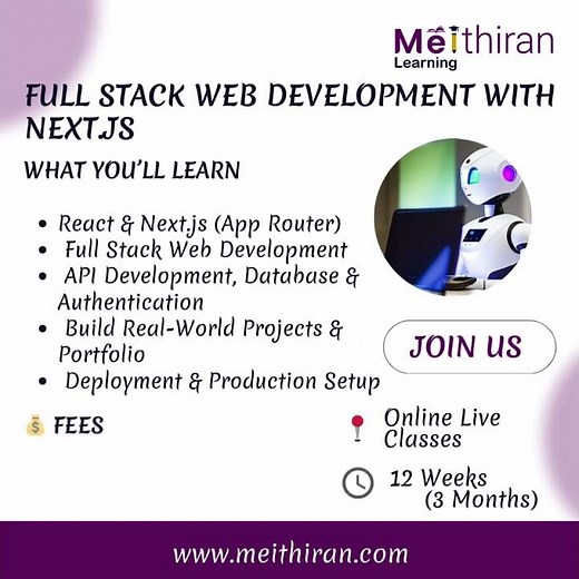 Full Stack Web Development with Next.js