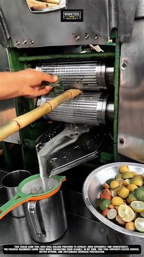Sugar Cane Tool Extracts Fresh Juice Efficiently Best for Beverage Industry #tool
