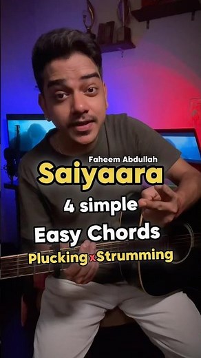 Saiyaara | Guitar Lesson | Easy Chords | #faheemabdullah #guitarchords #saiyaara