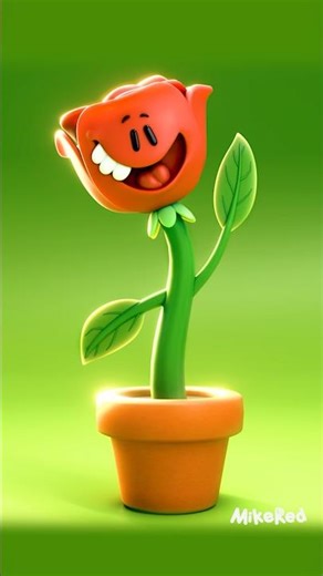 Creating This Funny Rose from scratch in Blender 🌹✨ What should I model next? #blender