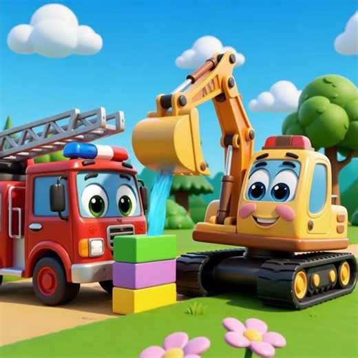 🚒 The Lost Rainbow Bridge | Wonder Wheels TV | Fun Kids Cartoo