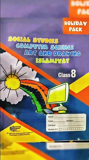 Allied School summer pack of class 8 Social studies|| Holiday pack of class 8 #summerpack