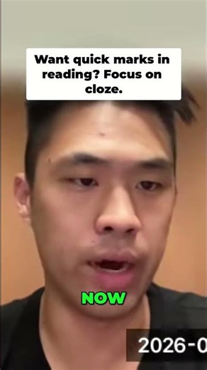 Want quick marks in reading? Focus on cloze.