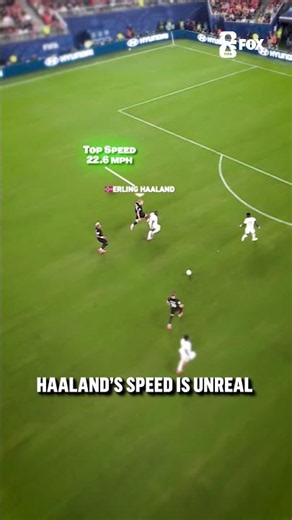 When Haaland is in his sprinting form he is difficult to catch
