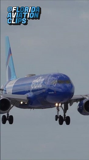 ✈️ JetBlue Airbus A320 New Livery Landing at Fort Lauderdale Int'l | Plane Spotting in 4K
