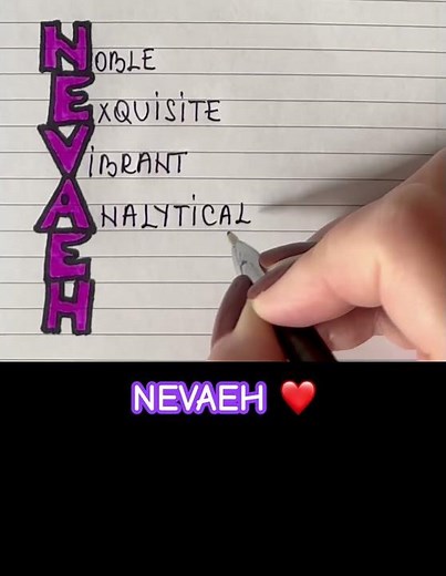 Meaning of the name NEVAEH #meaning #name #nevaeh