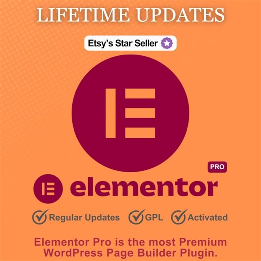 Elementor Pro Plugin | GPL License | Lifetime Updates - Etsy